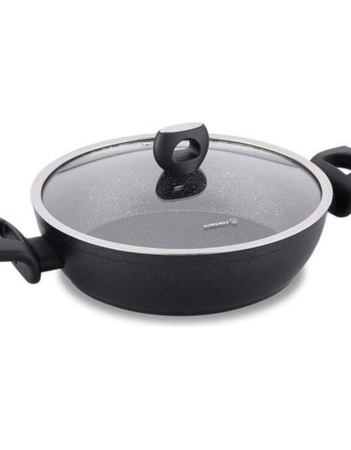 Load image into Gallery viewer, Korkmaz Nora Granita Low Casserole 24X5.8 - Black
