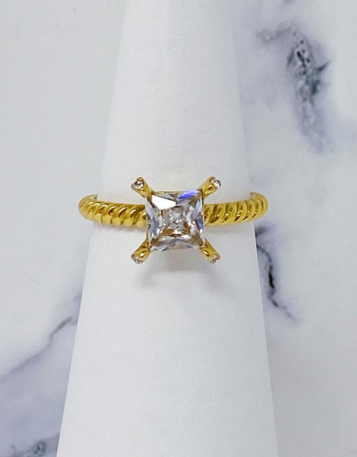Load image into Gallery viewer, Braided Single Stone Ring by Ellisonyoung.com

