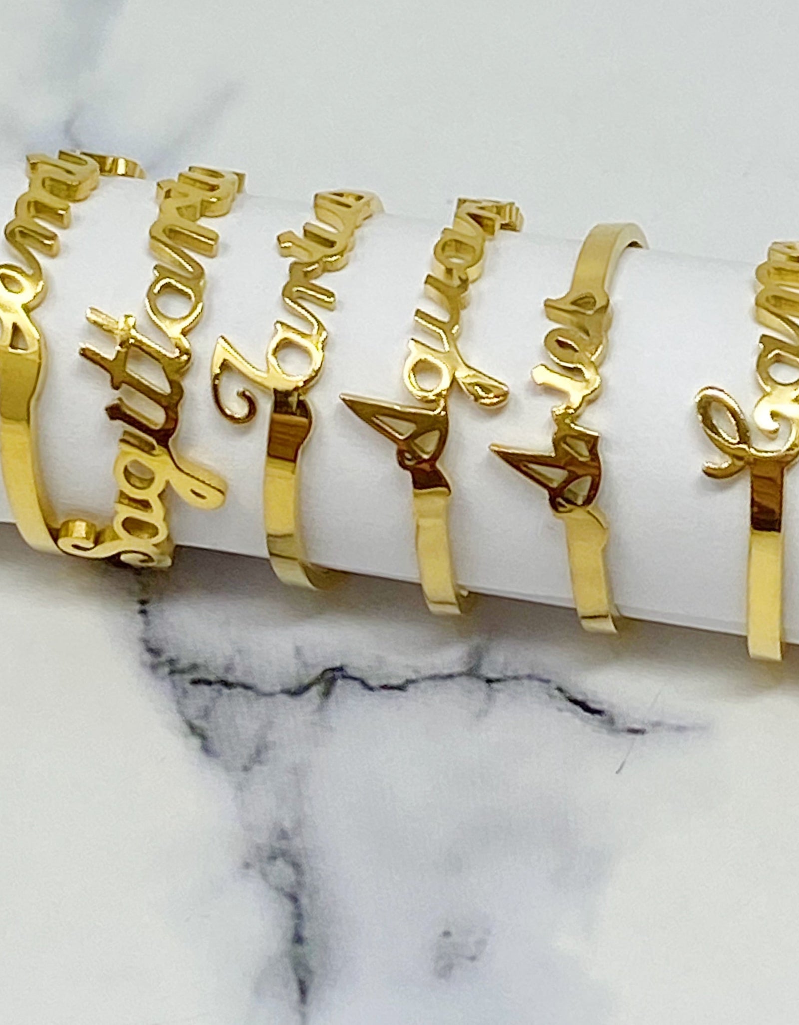Scripted Zodiac Ring by Ellisonyoung.com
