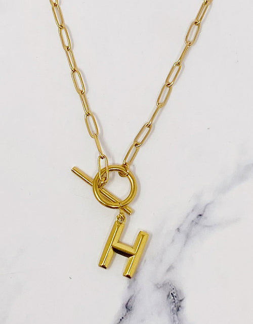 Load image into Gallery viewer, Modern Classic Initial Necklace by Ellisonyoung.com
