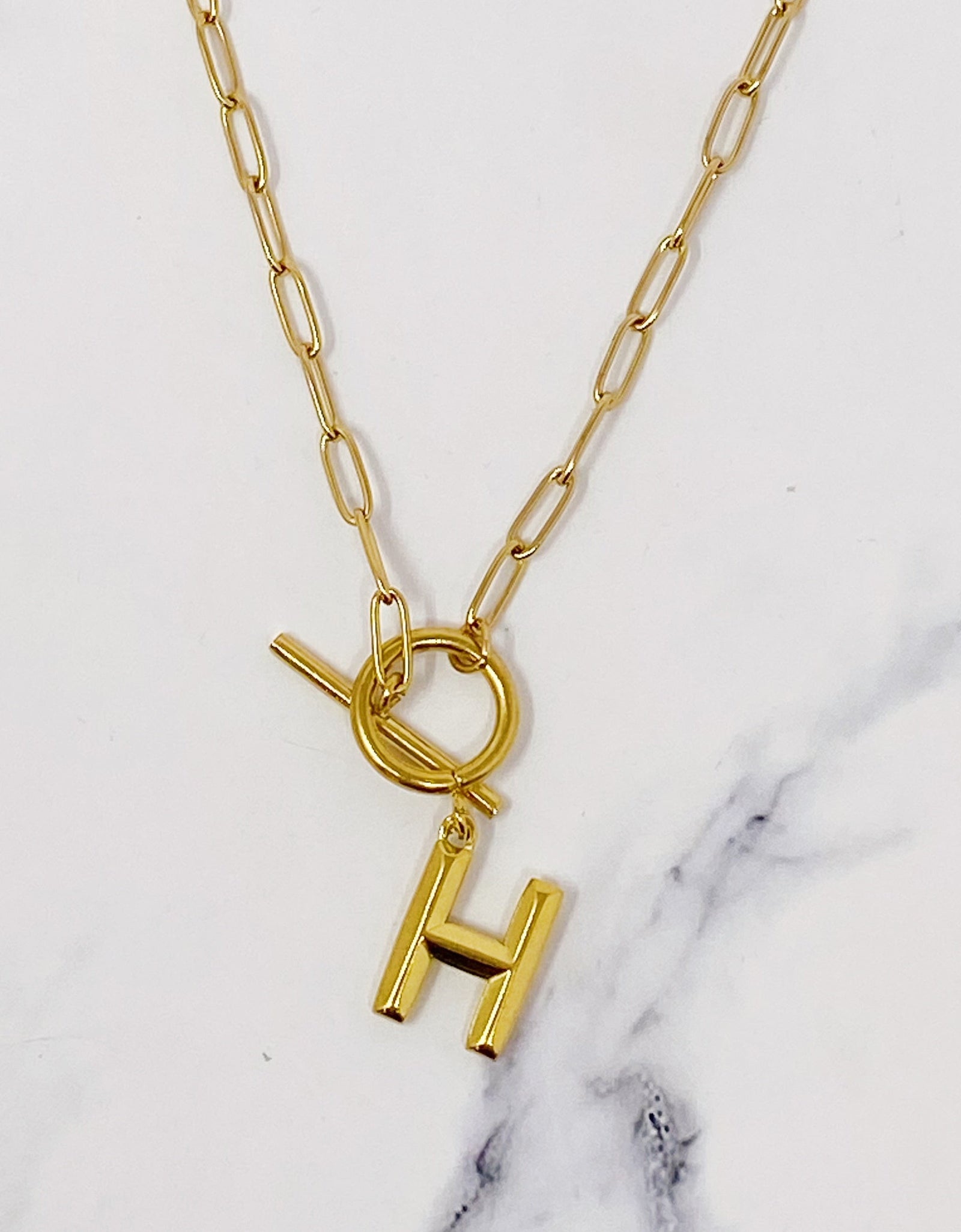 Modern Classic Initial Necklace by Ellisonyoung.com