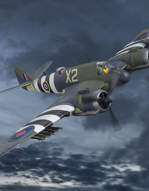 Load image into Gallery viewer, Bristol Beaufighter TF.X Fighter Aircraft "NE775/X2 455 Squadron RAF Langham Norfolk" (1944) British Royal Air Force "The Aviation Archive" Series 1/72 Diecast Model by Corgi
