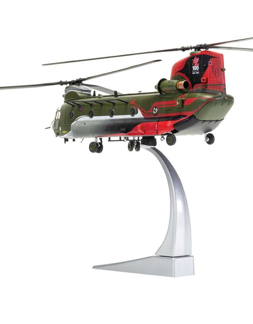Load image into Gallery viewer, Boeing Chinook HC.4 Helicopter "ZA712 RAF No.18 (B) Squadron 100 Years Anniversary Scheme RAF Odiham" (September 2016) Royal Air Force "The Aviation Archive" Series 1/72 Diecast Model by Corgi
