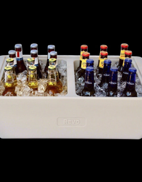 Load image into Gallery viewer, REVO Dubler Cooler | Greige Mist | Party Cooler by REVO COOLERS, LLC
