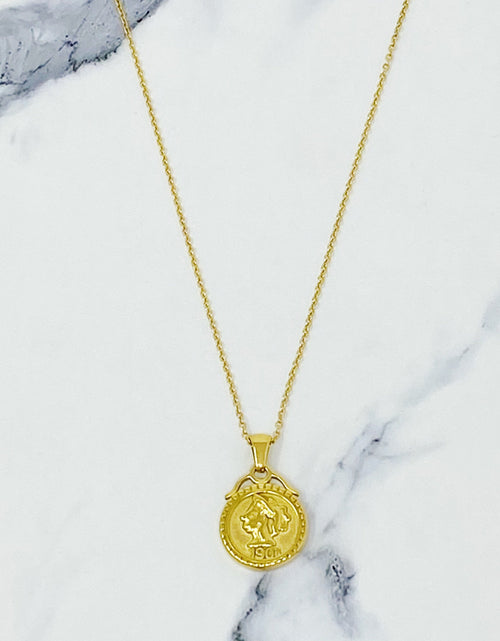 Load image into Gallery viewer, Feminine Coined Necklace by Ellisonyoung.com
