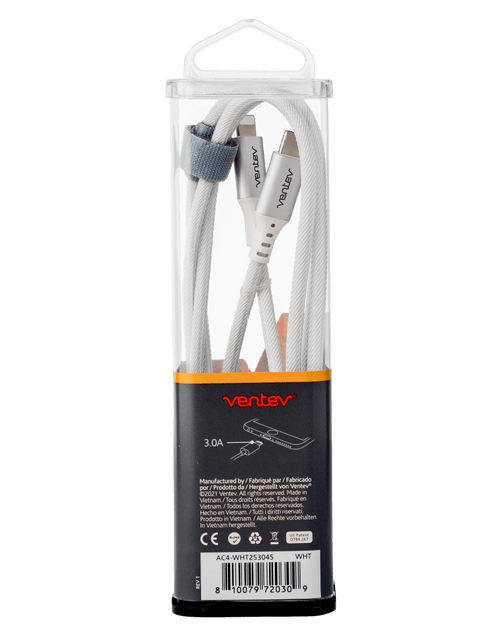 Load image into Gallery viewer, Ventev Chargesync Alloy USB C to Apple Lightning Cable 4ft by Ventev
