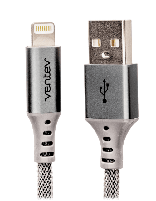 Load image into Gallery viewer, Ventev Chargesync Alloy USB A to Apple Lightning Cable 4ft by Ventev
