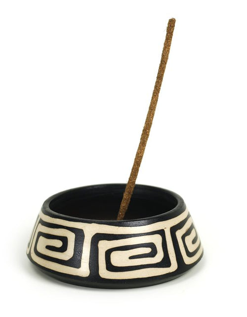 Load image into Gallery viewer, Ceramic Burner for Stick and Cone Incense - 4.5" by OMSutra
