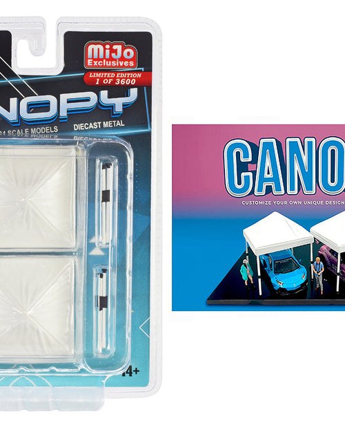 Load image into Gallery viewer, Canopy 2 Piece Set White Limited Edition to 3600 pieces Worldwide  1/64 Scale Models by American Diorama
