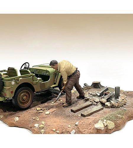 "4X4 Mechanic" Figure 4 for 1/18 Scale Models by American Diorama