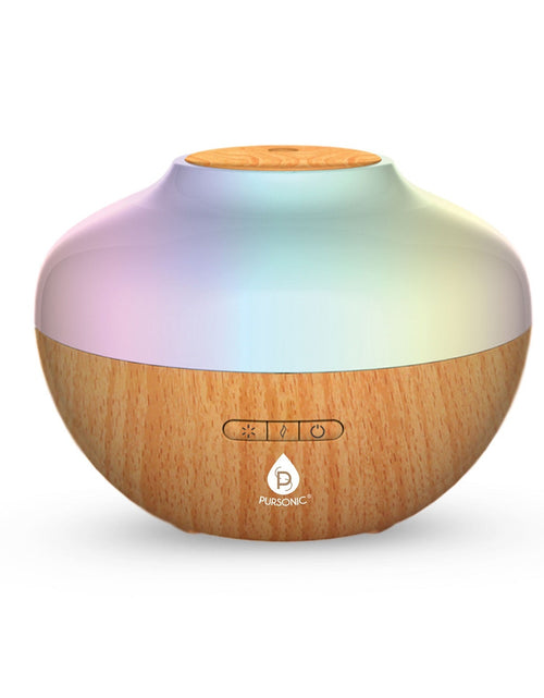 Load image into Gallery viewer, Pursonic Aromatherapy Diffuser &amp; Essential Oil Set-Ultrasonic Top 3 Oils-300ml with 2 Mist Settings 7 Ambient Light Settings by Pursonic
