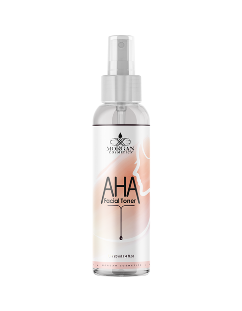 Load image into Gallery viewer, AHA Facial Toner 4 oz for Aging Skin - Hydrating Toner for Dry Skin - Face Toner for Acne Prone Skin - Pore Minimizing Toner for Oily Skin - Facial Toner Spray (4 Oz) by Morgan Cosmetics

