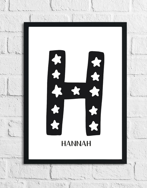 Load image into Gallery viewer, Scandinavian Personalised Name Children's Nursery Bedroom Wall Decor Print by WinsterCreations™ Official Store
