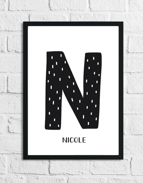 Load image into Gallery viewer, Scandinavian Personalised Name Children's Nursery Bedroom Wall Decor Print by WinsterCreations™ Official Store
