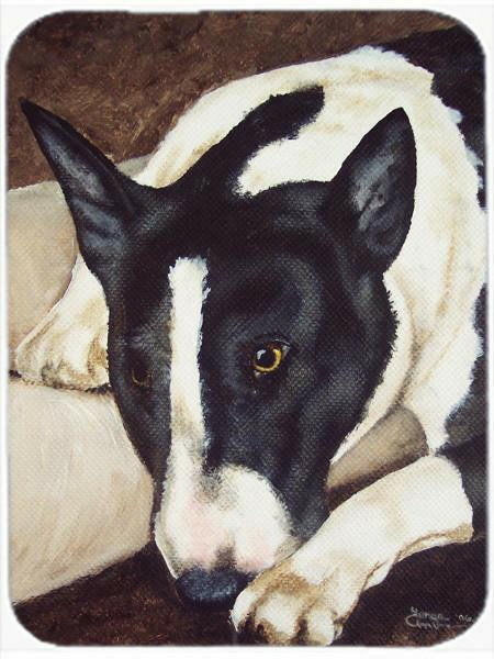 Bull Terrier by Tanya and Craig Amberson Glass Cutting Board Large AMB1030LCB by Caroline's Treasures