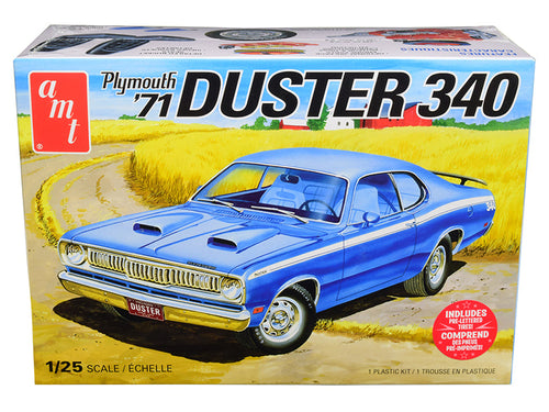 Load image into Gallery viewer, Skill 2 Model Kit 1971 Plymouth Duster 340 1/25 Scale Model by AMT
