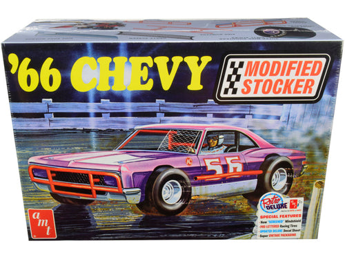 Load image into Gallery viewer, Skill 2 Model Kit 1966 Chevrolet Impala Modified Stocker 1/25 Scale Model by AMT
