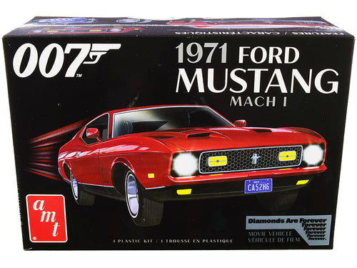 Load image into Gallery viewer, Skill 2 Model Kit 1971 Ford Mustang Mach 1 (James Bond 007) "Diamonds are Forever" (1971) Movie 1/25 Scale Model by AMT
