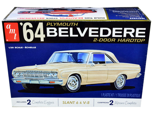 Load image into Gallery viewer, Skill 2 Model Kit 1964 Plymouth Belvedere Coupe Hardtop 1/25 Scale Model by AMT
