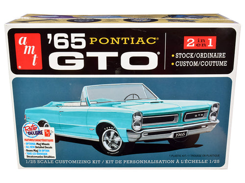Load image into Gallery viewer, Skill 2 Model Kit 1965 Pontiac GTO 2-in-1 Kit 1/25 Scale Model by AMT
