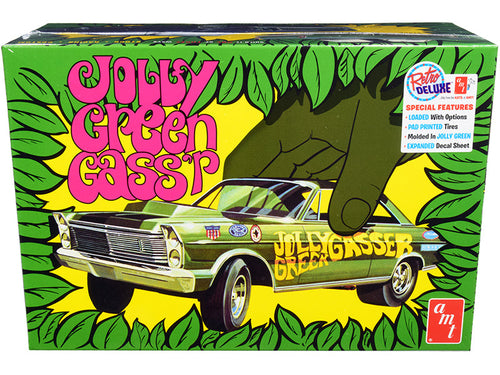 Load image into Gallery viewer, Skill 2 Model Kit 1965 Ford Galaxie "Jolly Green Gasser" 3-in-1 Kit 1/25 Scale Model by AMT
