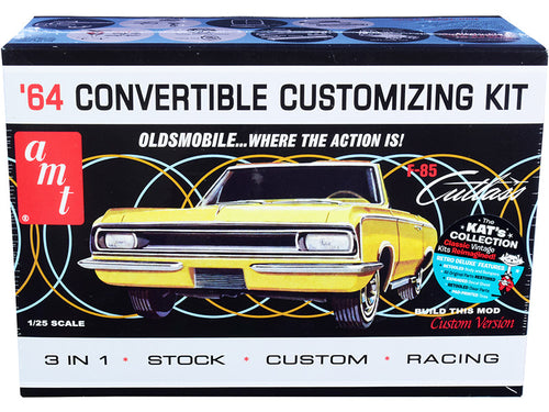 Load image into Gallery viewer, Skill 2 Model Kit 1964 Oldsmobile Cutlass F-85 Convertible 3-in-1 Kit 1/25 Scale Model by AMT
