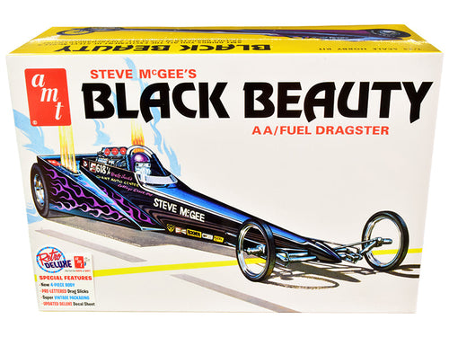 Load image into Gallery viewer, Skill 2 Model Kit Steve McGee's Black Beauty Wedge AA/Fuel Dragster 1/25 Scale Model by AMT
