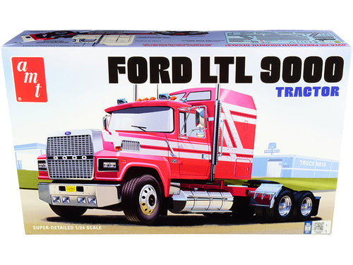 Load image into Gallery viewer, Skill 3 Model Kit Ford LTL 9000 Semi Tractor 1/24 Scale Model by AMT
