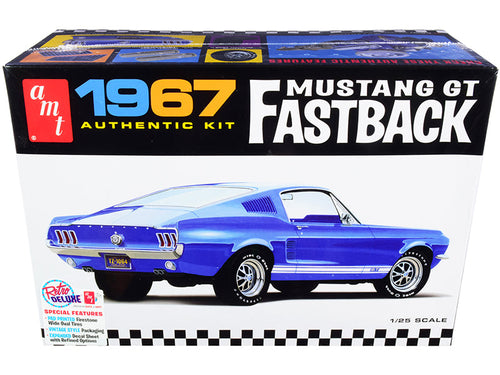 Load image into Gallery viewer, Skill 2 Model Kit 1967 Ford Mustang GT Fastback 1/25 Scale Model by AMT
