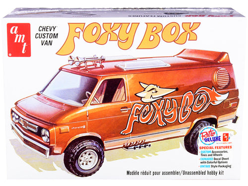 Load image into Gallery viewer, Skill 2 Model Kit Chevrolet Custom Van "Foxy Box" 1/25 Scale Model by AMT
