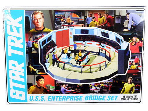 Load image into Gallery viewer, Skill 2 Model Kit U.S.S. Enterprise Command Bridge Set "Star Trek" (1966-1969) TV Show 1/32 Scale Model by AMT
