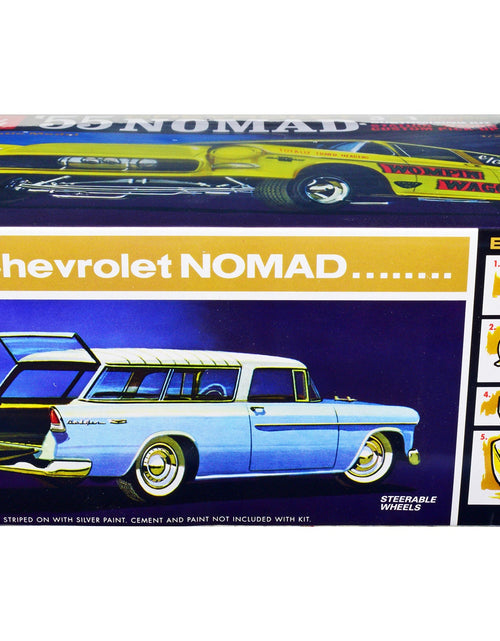 Load image into Gallery viewer, Skill 2 Model Kit 1955 Chevrolet Nomad 3-in-1 Kit "Trophy Series" 1/25 Scale Model by AMT
