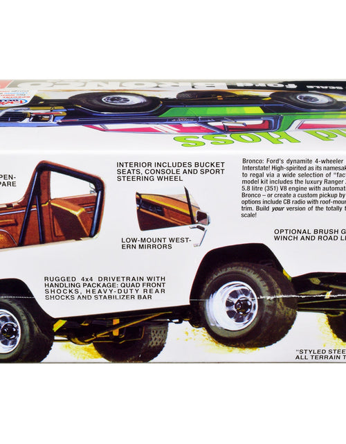 Load image into Gallery viewer, Skill 2 Model Kit Ford Bronco 4X4 "Wild Hoss" 1/25 Scale Model by AMT
