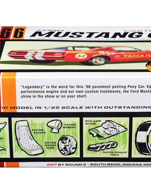 Load image into Gallery viewer, Skill 2 Model Kit 1966 Ford Mustang GT Fastback 1/25 Scale Model by AMT
