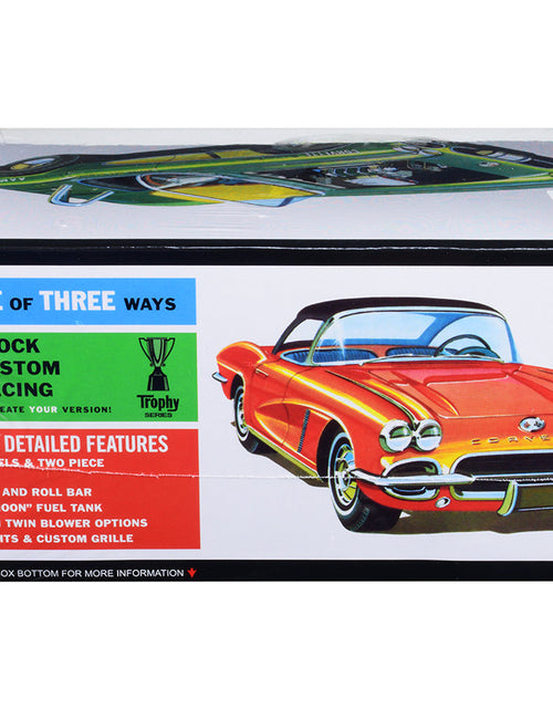 Load image into Gallery viewer, Skill 2 Model Kit 1962 Chevrolet Corvette 3 in 1 Kit 1/25 Scale Model by AMT
