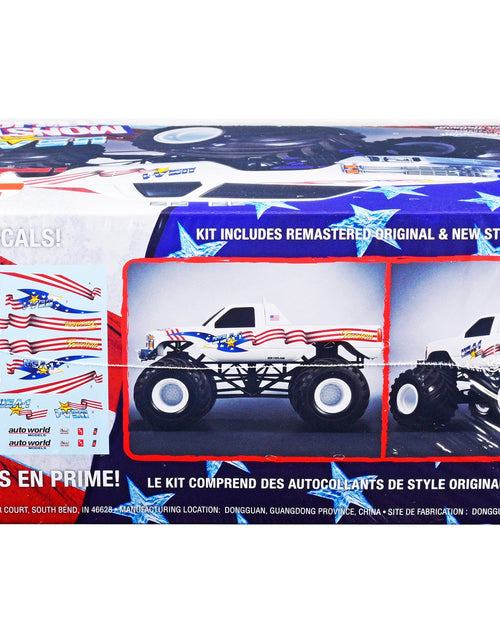 Load image into Gallery viewer, Skill 1 Snap Model Kit Chevrolet Silverado "USA-1" Monster Truck 1/32 Scale Model by AMT
