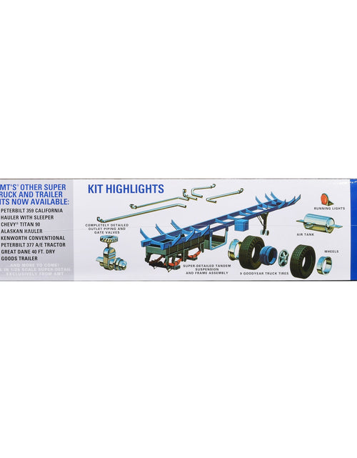 Load image into Gallery viewer, Skill 3 Model Kit Fruehauf Tanker Trailer "Gulf Oil" 1/25 Scale Model by AMT
