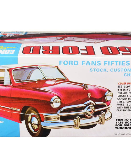 Load image into Gallery viewer, Skill 2 Model Kit 1950 Ford Convertible "Street Rods" 3-in-1 Kit 1/25 Scale Model by AMT

