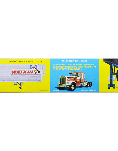 Load image into Gallery viewer, Skill 3 Model Kit Fruehauf FB 40' Refrigerated Trailer "Watkins Motor Lines" 1/25 Scale Model by AMT
