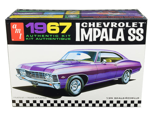 Load image into Gallery viewer, Skill 2 Model Kit 1967 Chevrolet Impala SS 1/25 Scale Model by AMT
