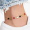 Load image into Gallery viewer, 18K Gold Elephant Anklet with Red &amp; Black Crystals
