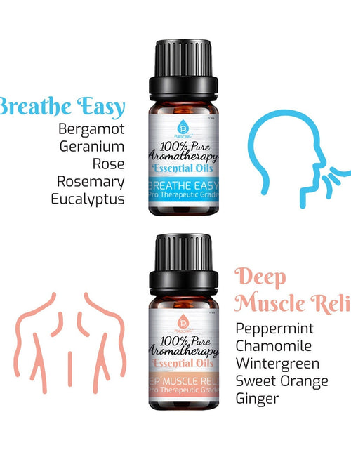 Load image into Gallery viewer, 6 Pack of 100% Pure Essential Aromatherapy Oils Blends by Pursonic
