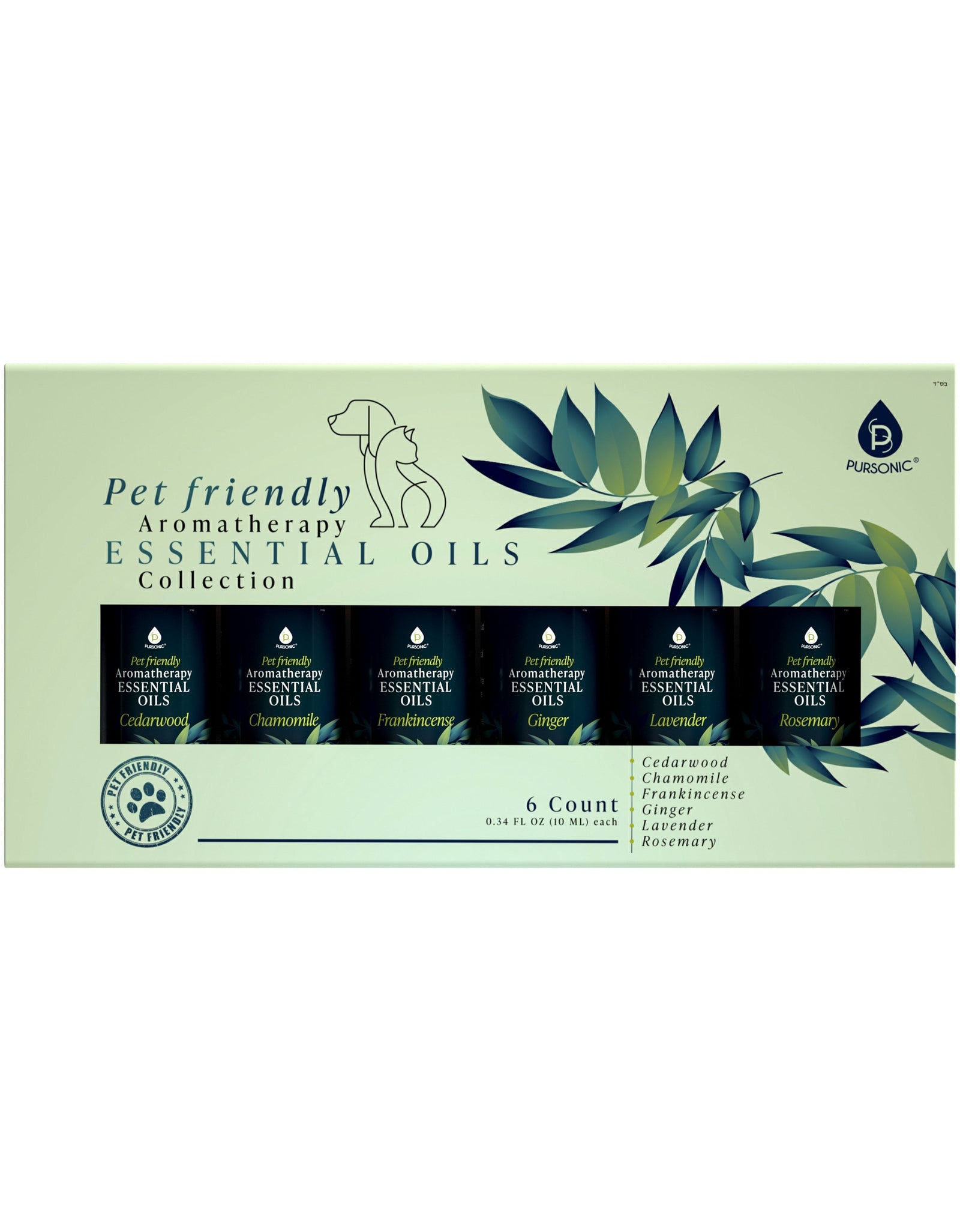 Pet Friendly 6 Pack Aromatherapy Collection by Pursonic