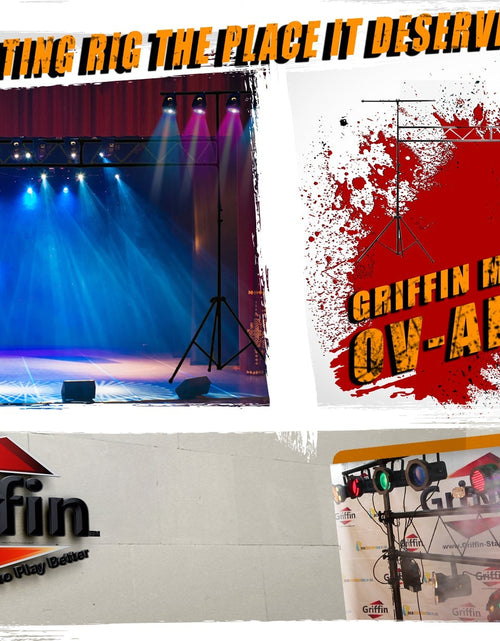 Load image into Gallery viewer, Light Truss Stand System by GRIFFIN - I-Beam Trussing Set &amp; DJ Booth Platform Kit - Hanging Mount by GeekStands.com
