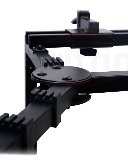 Load image into Gallery viewer, Double Piano Keyboard &amp; Laptop Stand by GRIFFIN - 2 Tier/Dual Portable Studio Mixer Rack for Turntables, DJ Coffins, Speakers, Digital Music Gear by GeekStands.com
