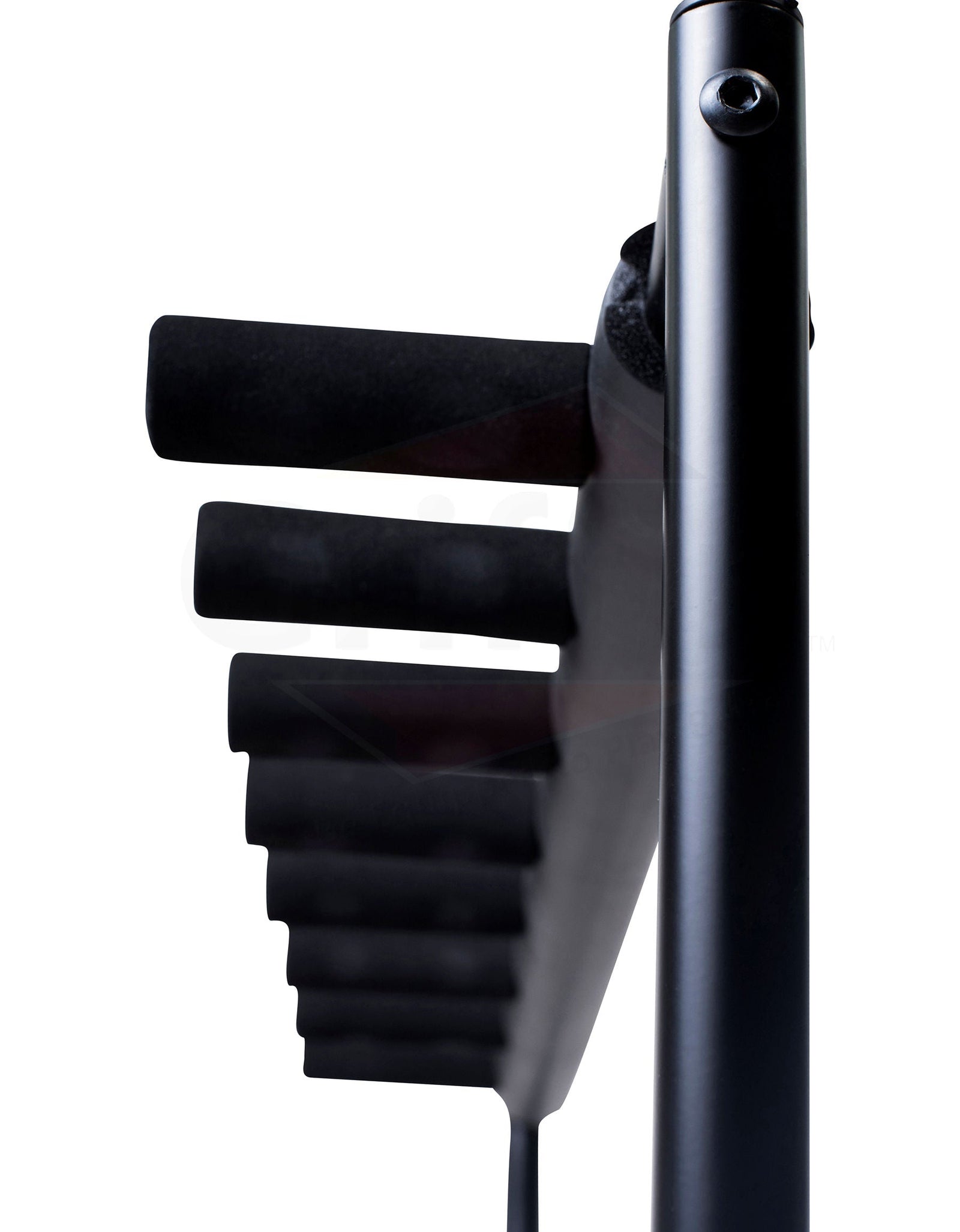 Five Guitar Rack Stand by GRIFFIN - Holder for 5 Guitars & Folds Up For Transport Neoprene Padding by GeekStands.com
