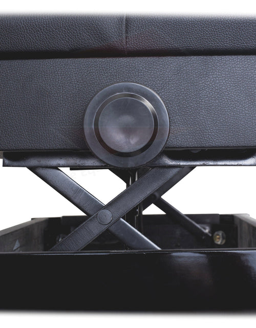 Load image into Gallery viewer, GRIFFIN Premium Antique Piano Bench - Adjustable Black Solid Wood Frame &amp; PU Leather Padded Cushion by GeekStands.com
