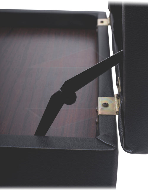 Load image into Gallery viewer, GRIFFIN Premium Antique Piano Bench - Adjustable Black Solid Wood Frame &amp; PU Leather Padded Cushion by GeekStands.com
