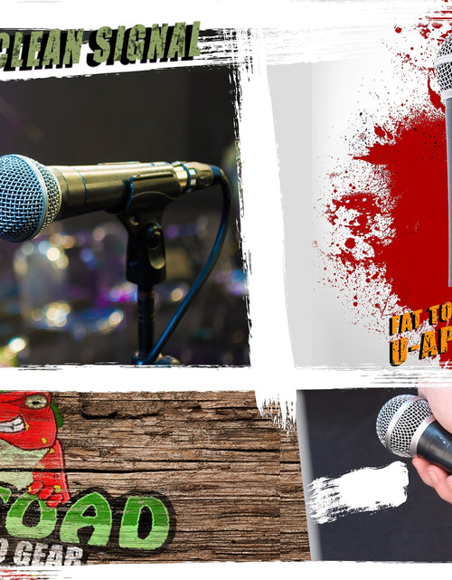Load image into Gallery viewer, Cardioid Dynamic Microphone with Mic Clip by FAT TOAD - Vocal Handheld, Unidirectional Singing Mic by GeekStands.com
