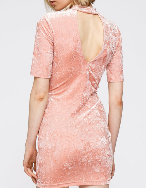 Load image into Gallery viewer, Velvet Deep V Cutout Back Dress by Shop at Konus
